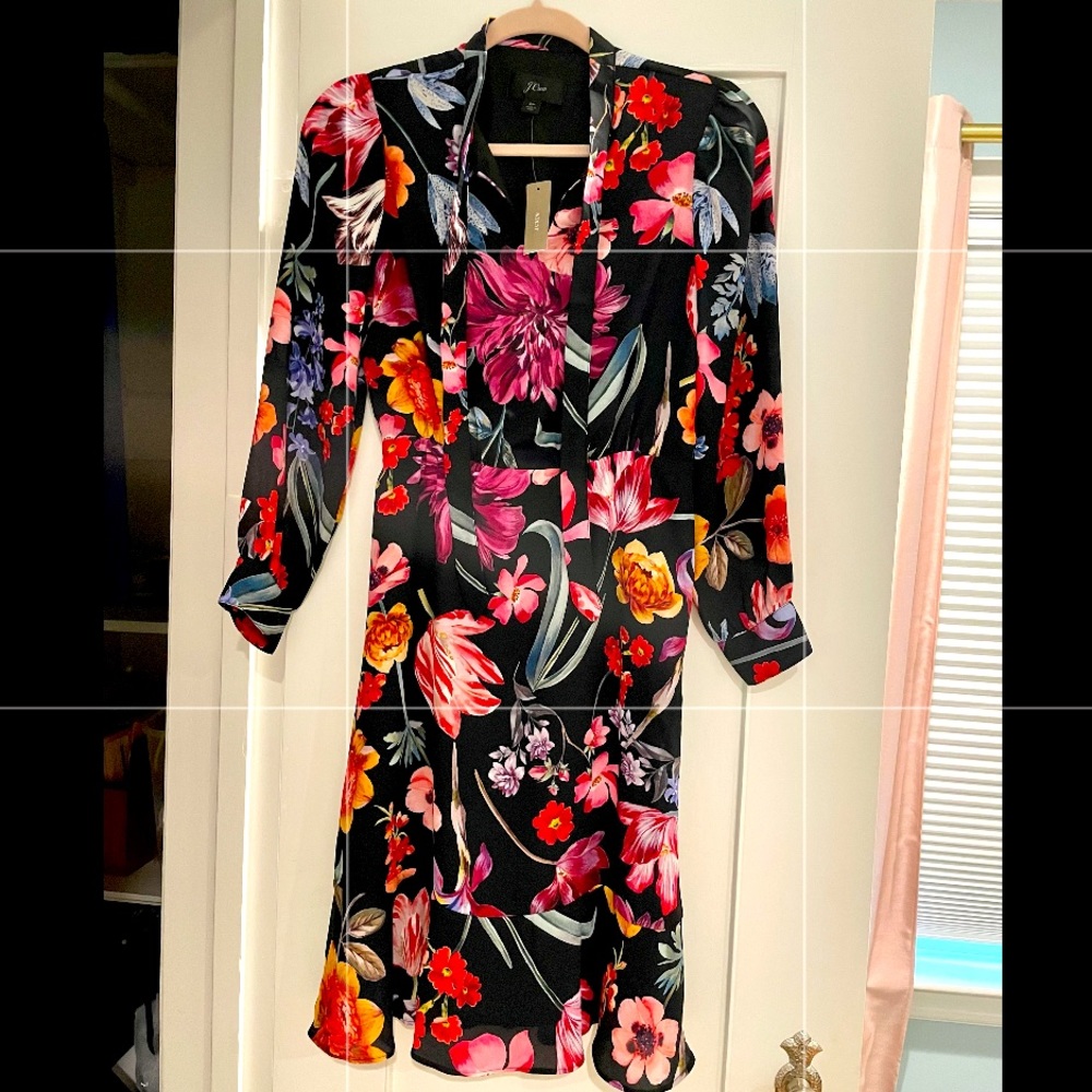 J crew floral dress